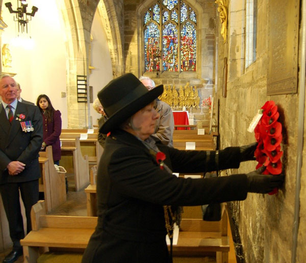 Remebrance - Wreath laying ceremony at St Martin Coney Street York